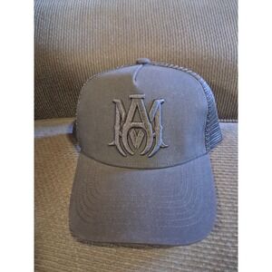 Amiri MA Logo Trucker Hat - All‎ Black